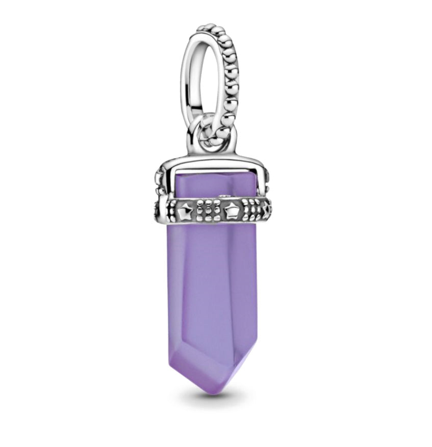 CHARM CUARZO MORADO S925