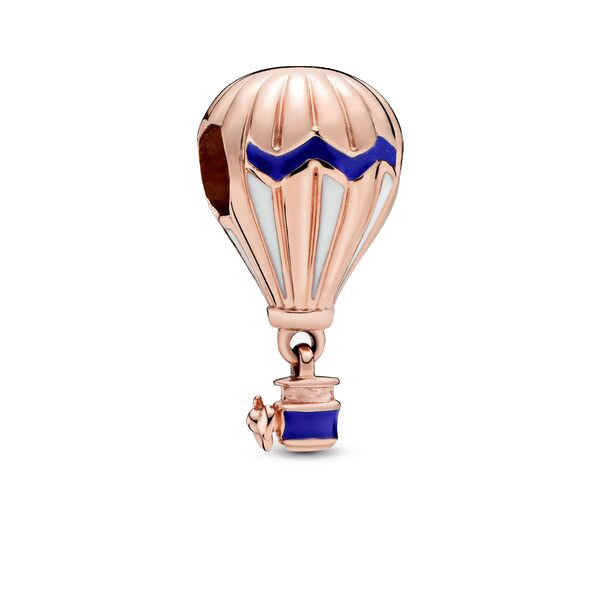 CHARM GLOBO AEROSTATICO ROSE GOLD S925